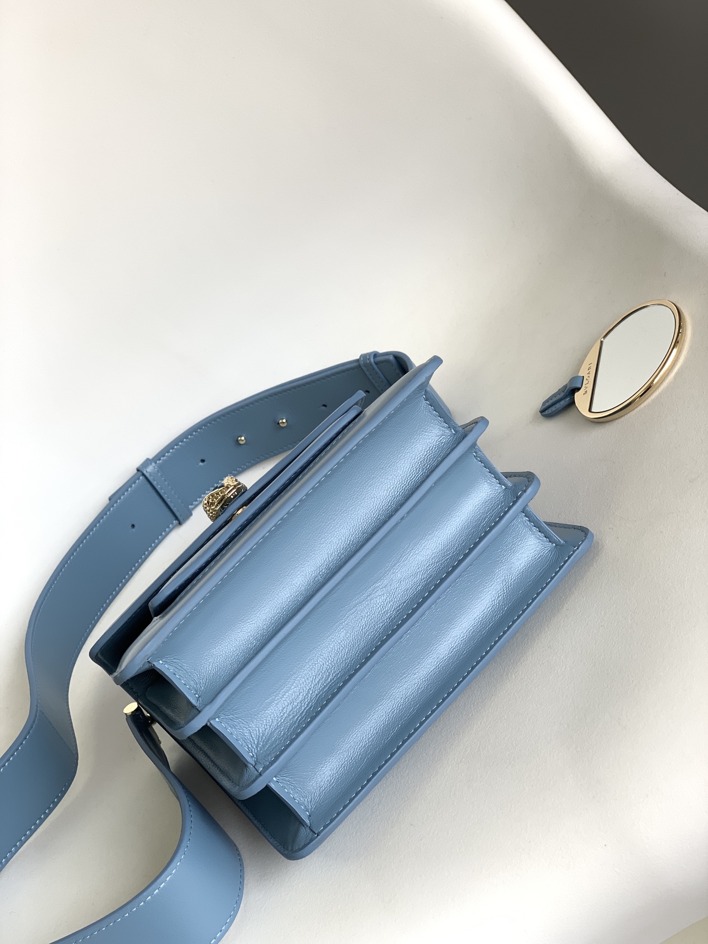 Bvlgari Serpenti Forever Mini Top Handle Blue